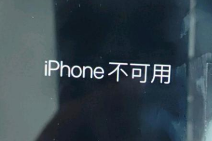 薛城苹果服务网点分享锁屏界面显示“iPhone 不可用”如何解决 